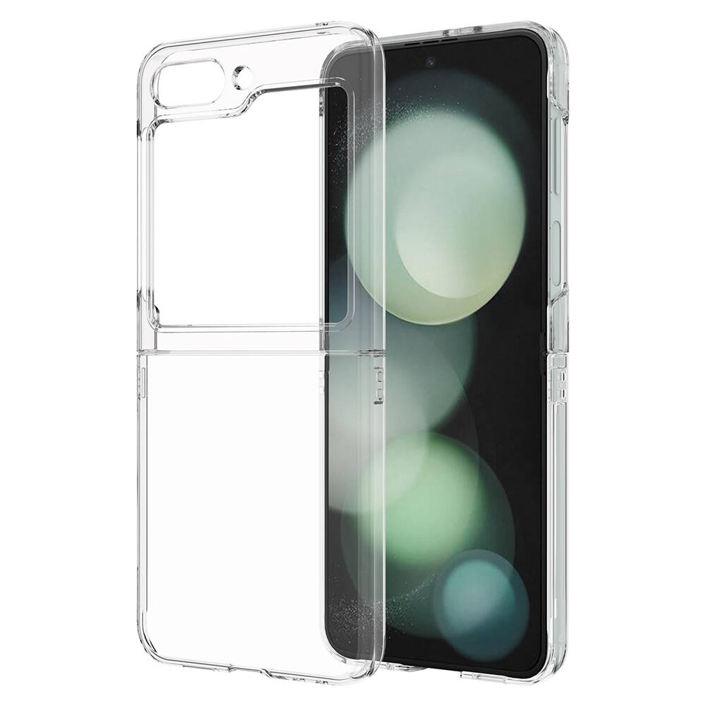 Galaxy Z Flip 5 Kılıf Zore Droga Kapak - Renksiz