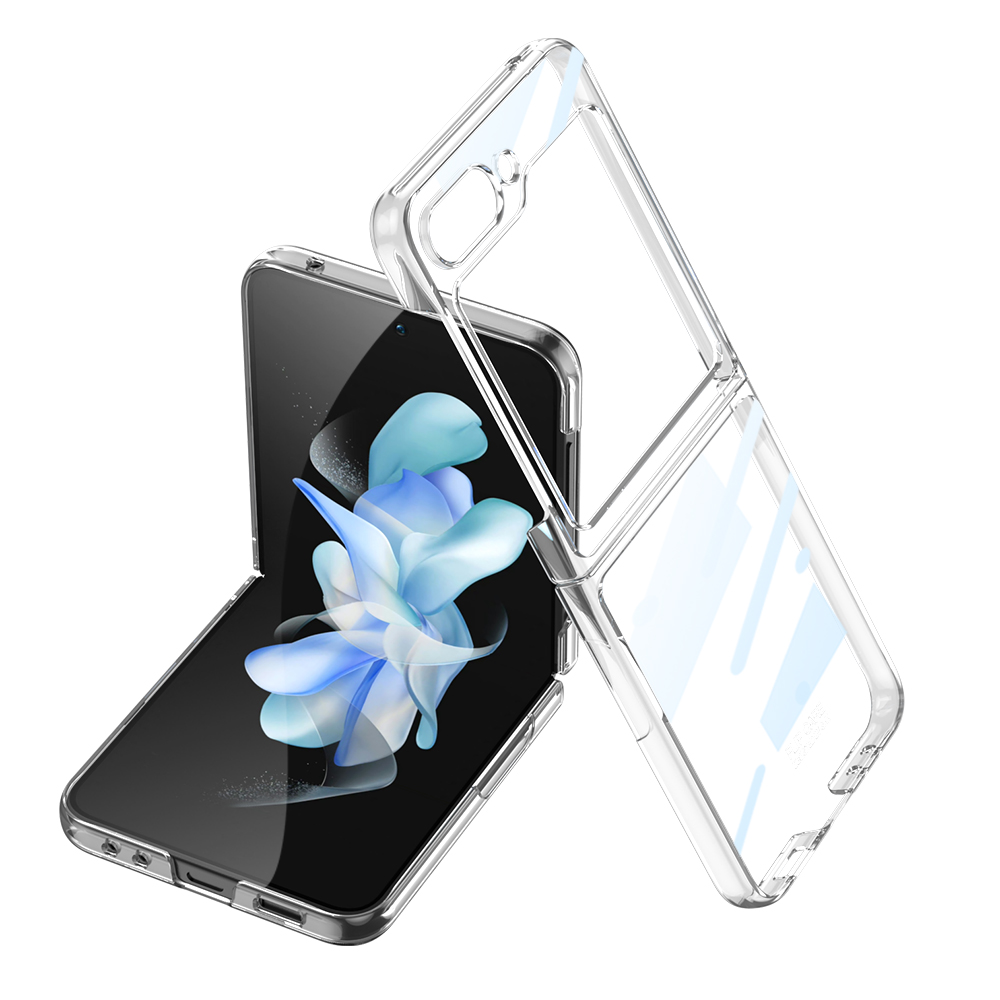 Galaxy Z Flip 5 Kılıf Zore Kıpta Lensli Kapak - Renksiz