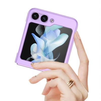 Galaxy Z Flip 5 Kılıf Zore Sert Kıpta Kapak - 4