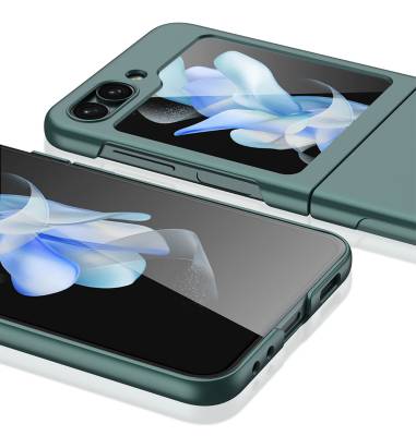 Galaxy Z Flip 5 Kılıf Zore Sert Kıpta Kapak - 8