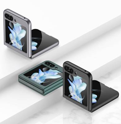 Galaxy Z Flip 5 Kılıf Zore Sert Kıpta Kapak - 9