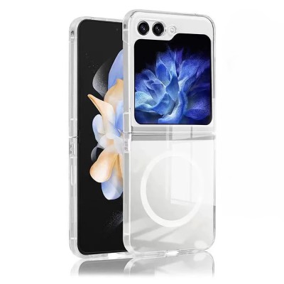 Galaxy Z Flip 6 Case Camera Protection M-safe Hard PC Zore Porto Cover - 4