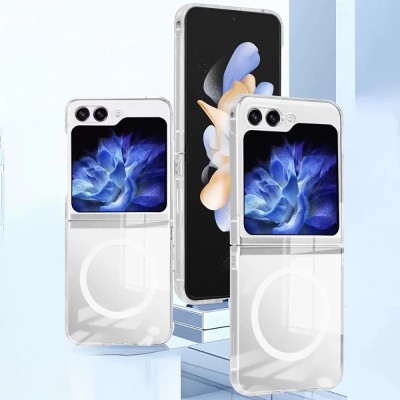 Galaxy Z Flip 6 Case Camera Protection M-safe Hard PC Zore Porto Cover - 5