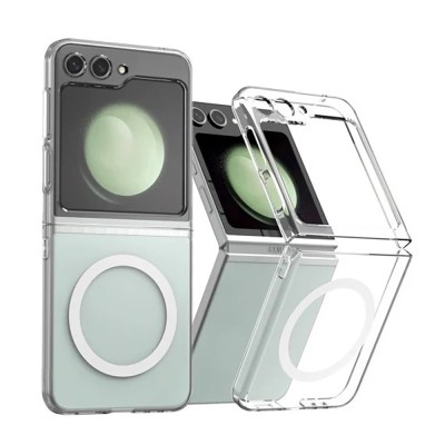 Galaxy Z Flip 6 Case Camera Protection M-safe Hard PC Zore Porto Cover - 6