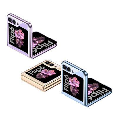 Galaxy Z Flip 6 Case Zore Full Glass Cover - 13