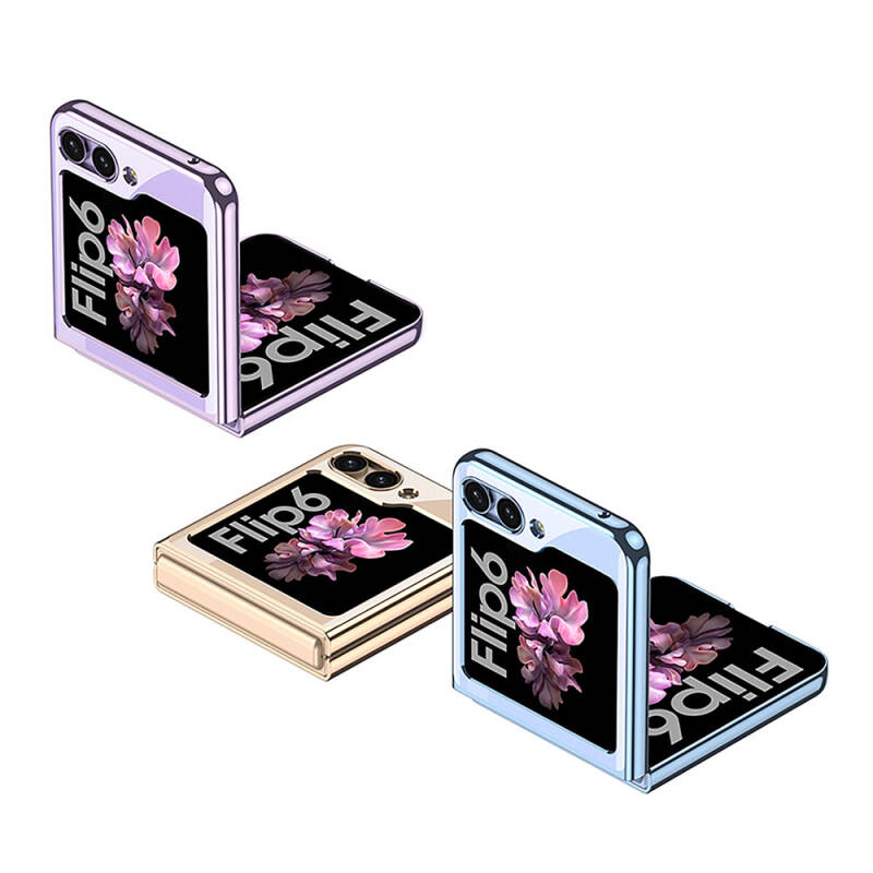 Galaxy Z Flip 6 Case Zore Full Glass Cover - 13