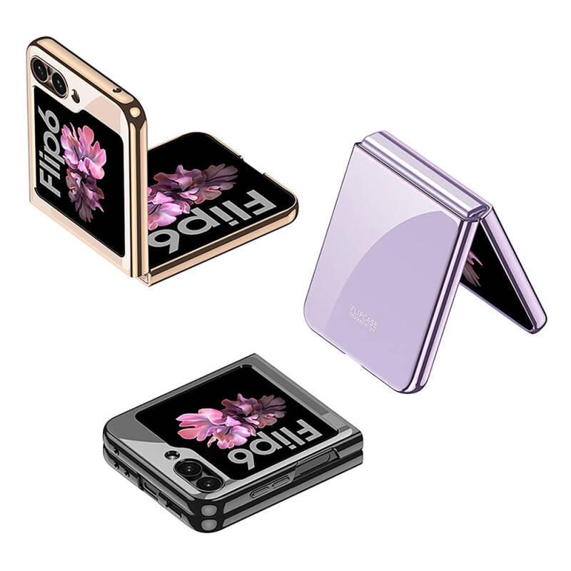 Galaxy Z Flip 6 Case Zore Full Glass Cover - 14