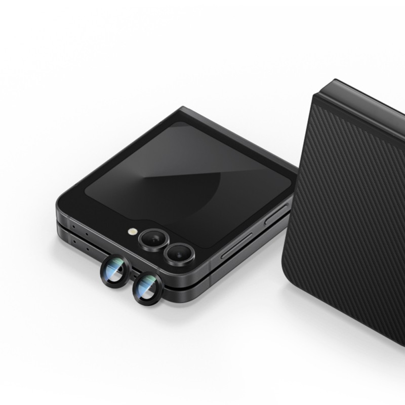 Galaxy Z Flip 6 CaseWorld Alloy Serisi Oleofobik Anti Reflective Kamera Lens Koruyucu - 6
