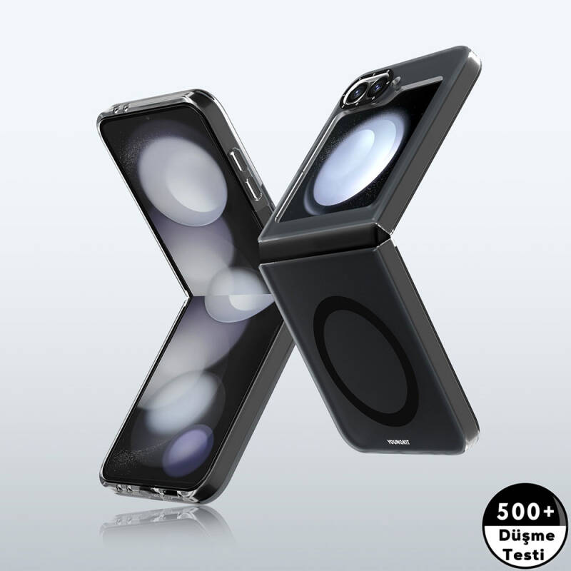 Galaxy Z Flip 6 Kılıf M-safe Şarj Özellikli Youngkit Hidden Sand Serisi Kapak - 7