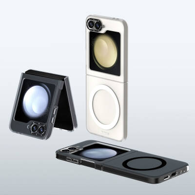 Galaxy Z Flip 6 Kılıf M-safe Şarj Özellikli Youngkit Hidden Sand Serisi Kapak - 8
