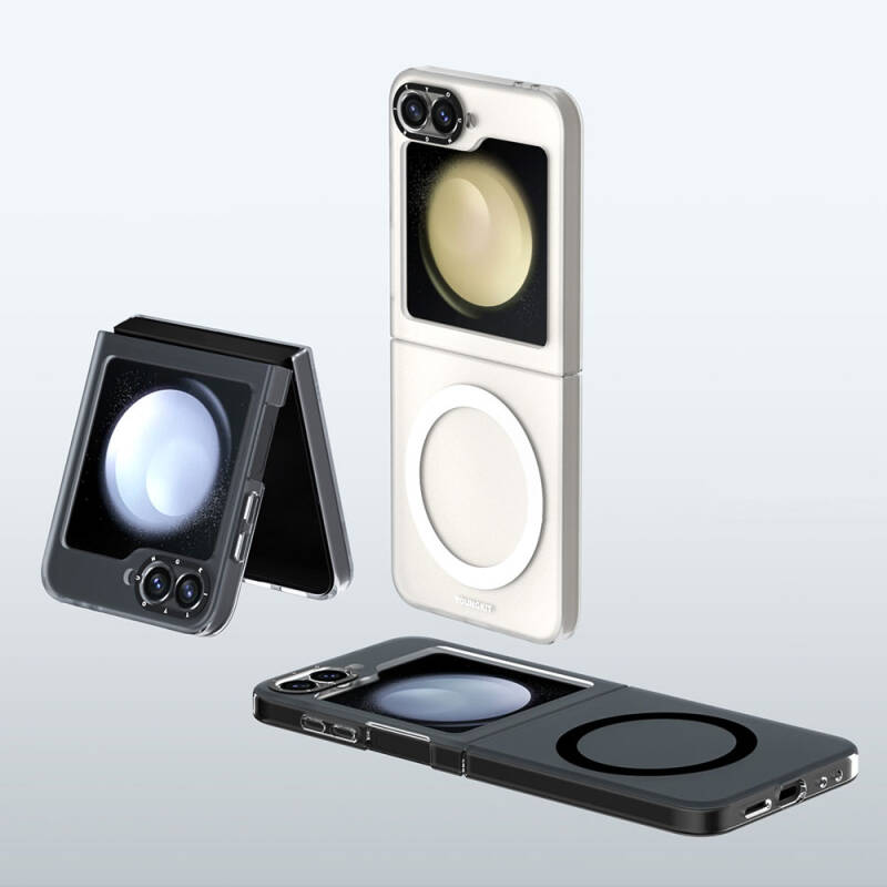 Galaxy Z Flip 6 Kılıf M-safe Şarj Özellikli Youngkit Hidden Sand Serisi Kapak - 8