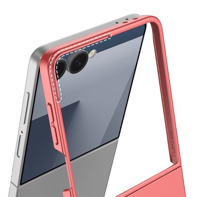 Galaxy Z Flip 7 Case Wireless Charging Zore Kıpta M-safe Cover - 19