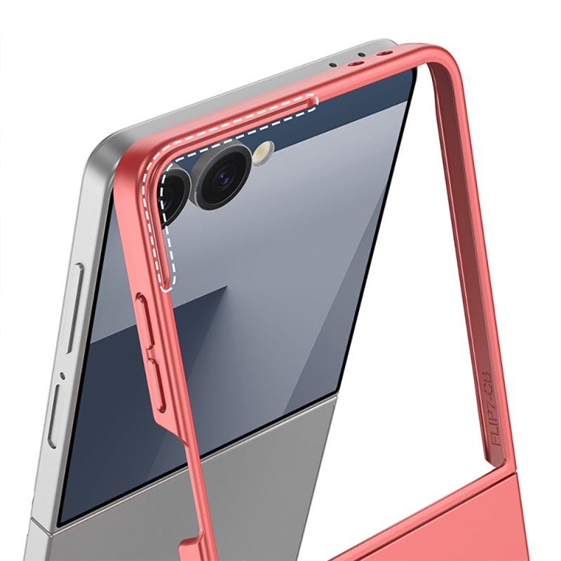 Galaxy Z Flip 7 Case Wireless Charging Zore Kıpta M-safe Cover - 19