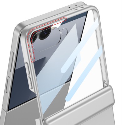 Galaxy Z Flip 7 Case Zore Kıpta Stand Cover - 9