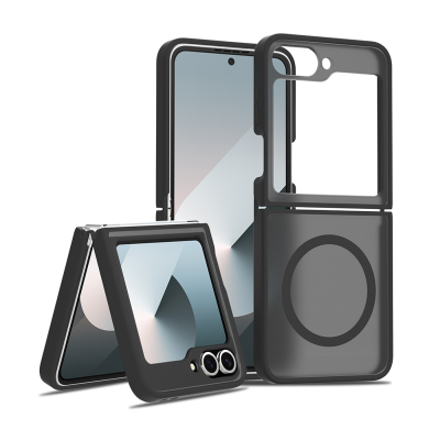Galaxy Z Flip 7 FE Case with M-Safe Charging and Camera Protection - Zore Lunex Cover - Zore
