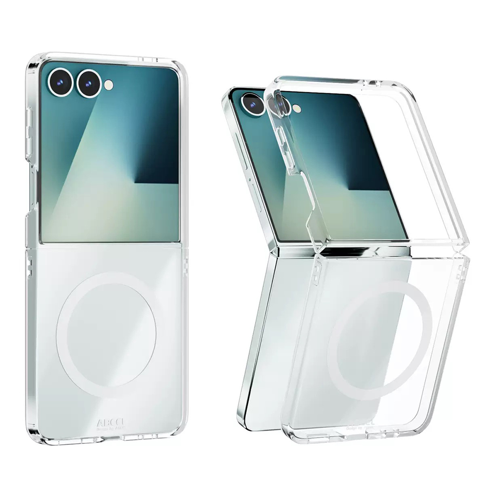 Galaxy Z Flip 7 Kılıf Kamera Korumalı M-safe Sert PC Zore Porto Kapak - Şeffaf