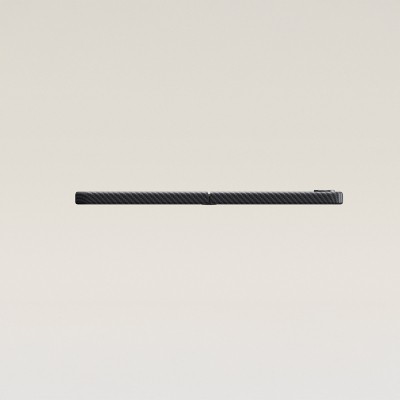 Galaxy Z Flip 7 Kılıf M-safe Şarj Özellikli 600D Aramid Karbon Fiber Pitaka Ultra-Slim Classic Serisi Black-Grey Twill Kapak - 10