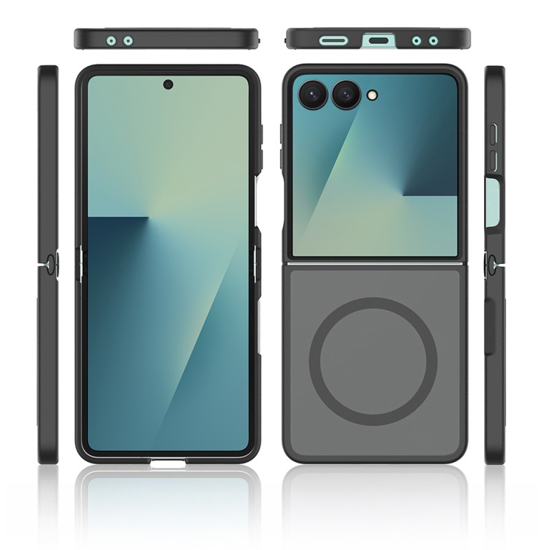 Galaxy Z Flip 7 Kılıf M-Safe Şarj Özellikli Kamera Korumalı Zore Lunex Kapak - 7