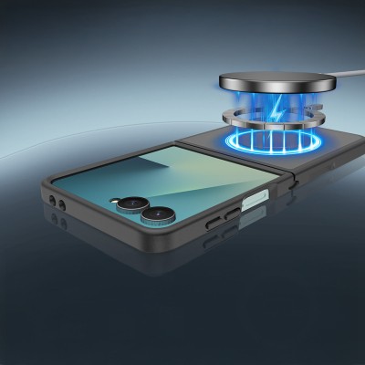 Galaxy Z Flip 7 Kılıf M-Safe Şarj Özellikli Kamera Korumalı Zore Lunex Kapak - 5
