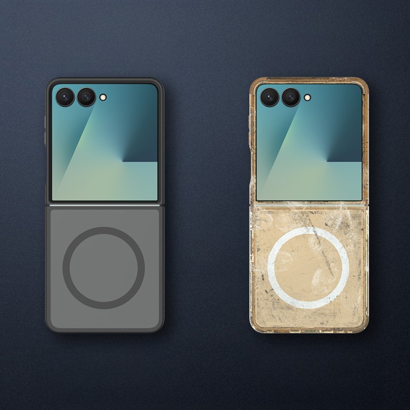 Galaxy Z Flip 7 Kılıf M-Safe Şarj Özellikli Kamera Korumalı Zore Lunex Kapak - 6