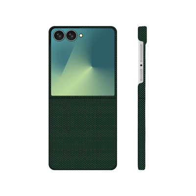 Galaxy Z Flip 7 Kılıf M-Safe Şarj Özellikli Zore Paris Zerre Sert PC Kapak - 3