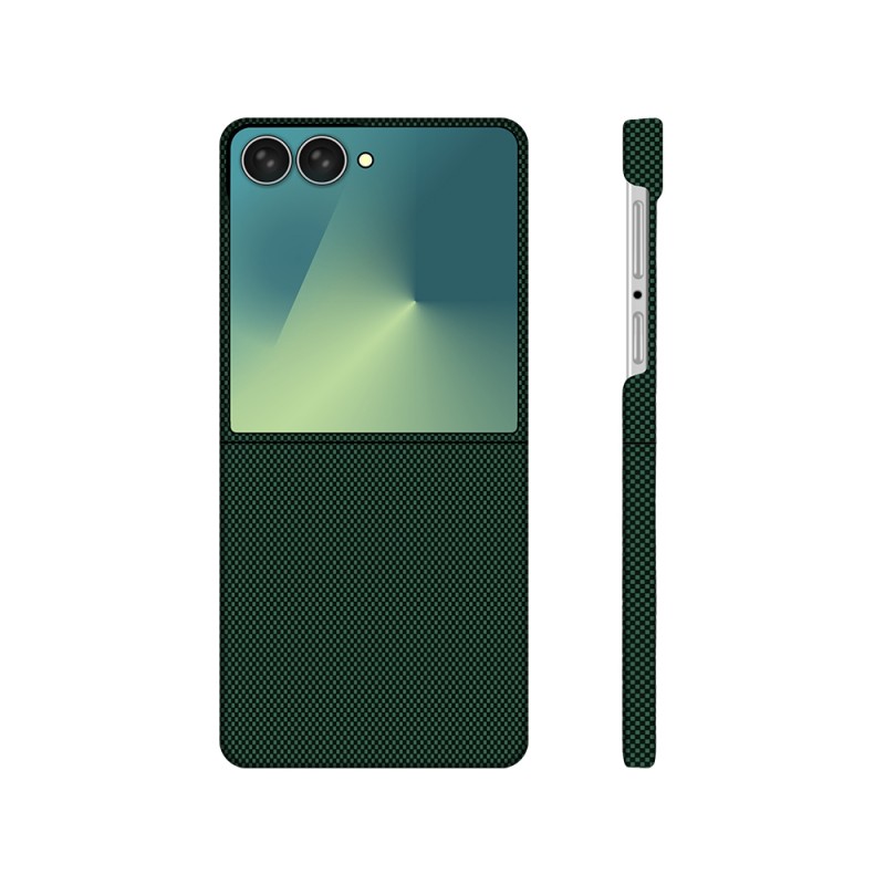 Galaxy Z Flip 7 Kılıf M-Safe Şarj Özellikli Zore Paris Zerre Sert PC Kapak - 3