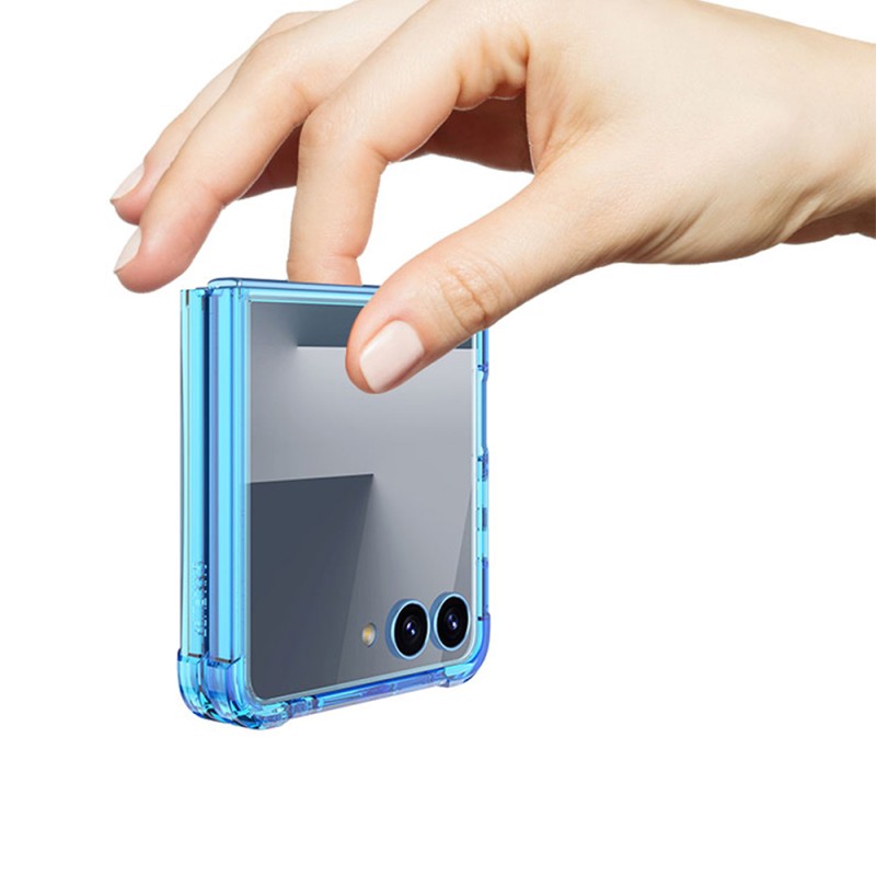 Galaxy Z Flip 7 Kılıf Zore Full Camlı Kıpta Kapak - 8