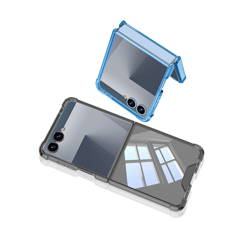 Galaxy Z Flip 7 Kılıf Zore Full Camlı Kıpta Kapak - 10