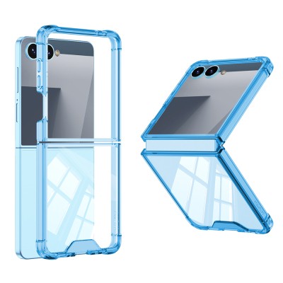 Galaxy Z Flip 7 Kılıf Zore Full Camlı Kıpta Kapak - 2