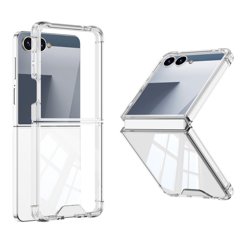 Galaxy Z Flip 7 Kılıf Zore Full Camlı Kıpta Kapak - 4