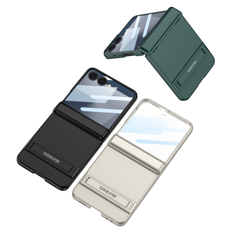 Galaxy Z Flip 7 Kılıf Zore Kıpta Standlı Kapak - 8