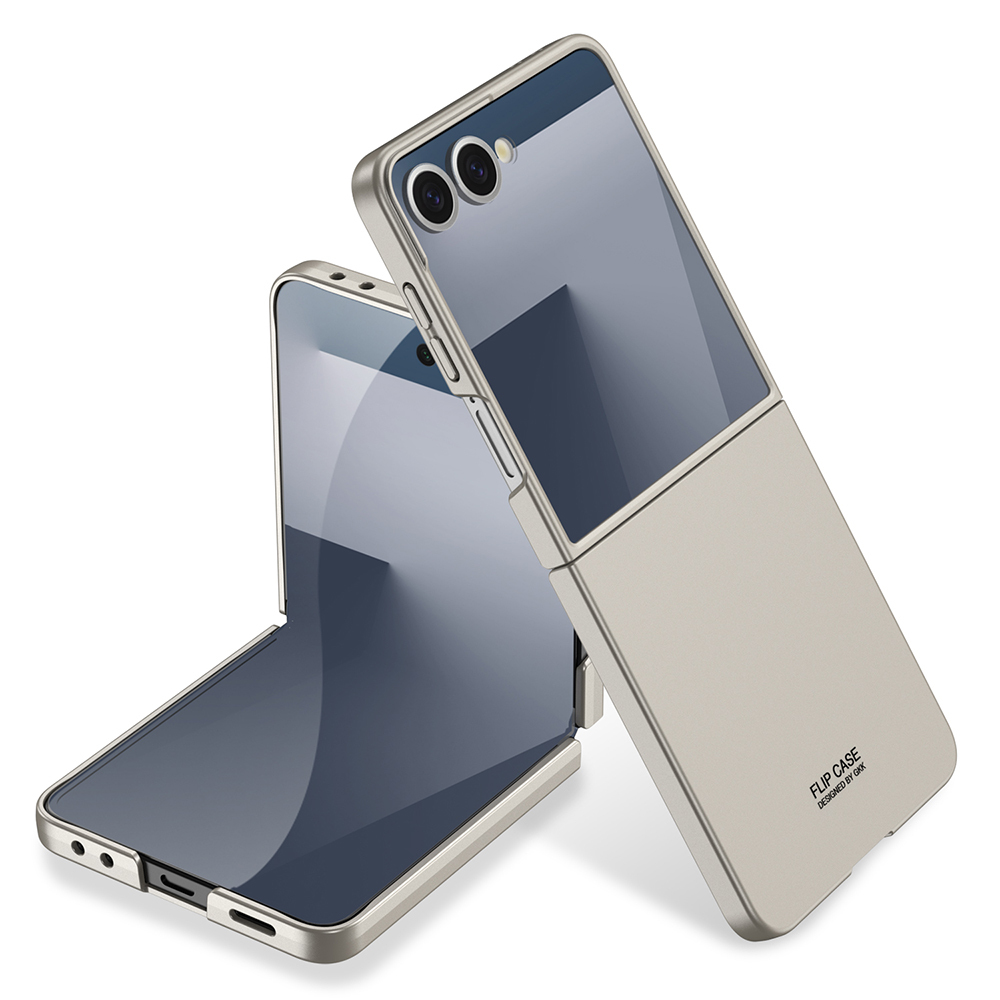 Galaxy Z Flip 7 Kılıf Zore Sert Kıpta Kapak - Titanyum-Gri