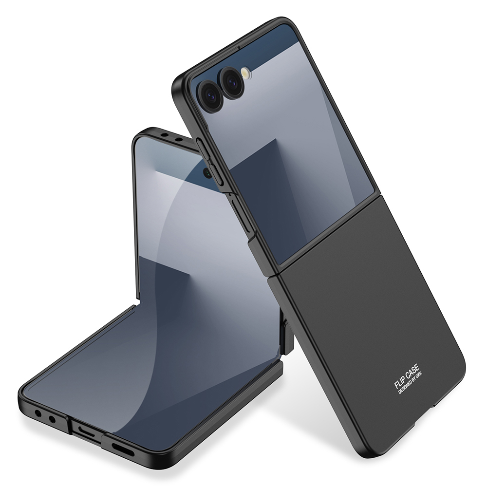 Galaxy Z Flip 7 Kılıf Zore Sert Kıpta Kapak - Siyah