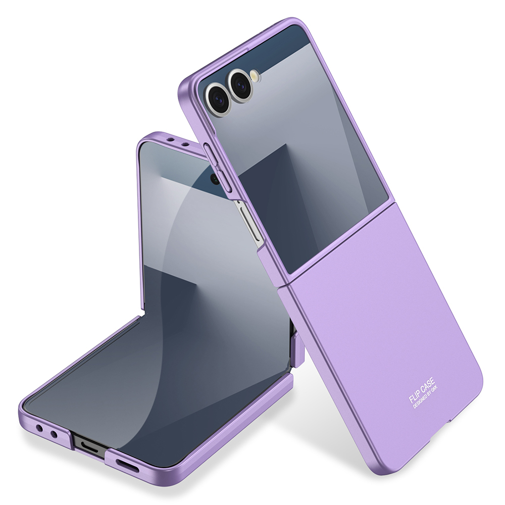 Galaxy Z Flip 7 Kılıf Zore Sert Kıpta Kapak - Mor