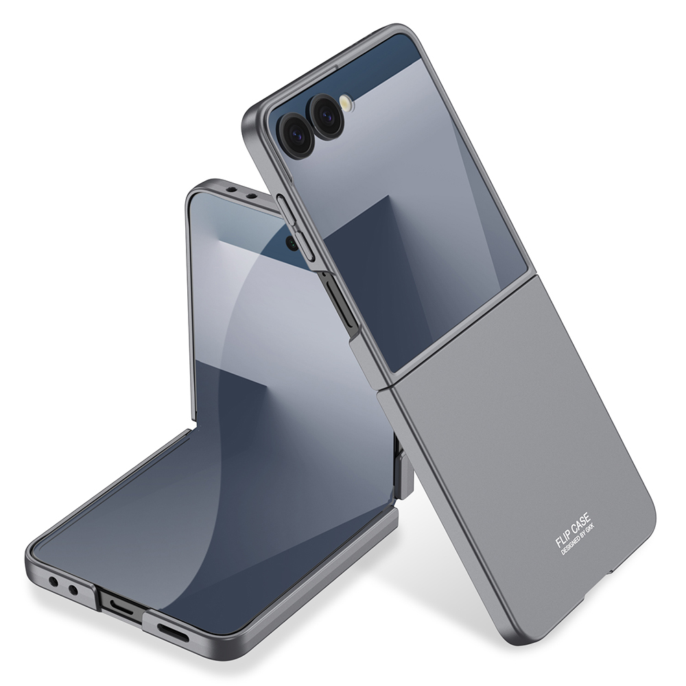 Galaxy Z Flip 7 Kılıf Zore Sert Kıpta Kapak - Gri