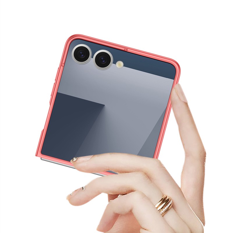 Galaxy Z Flip 7 Kılıf Zore Sert Kıpta Kapak - 13
