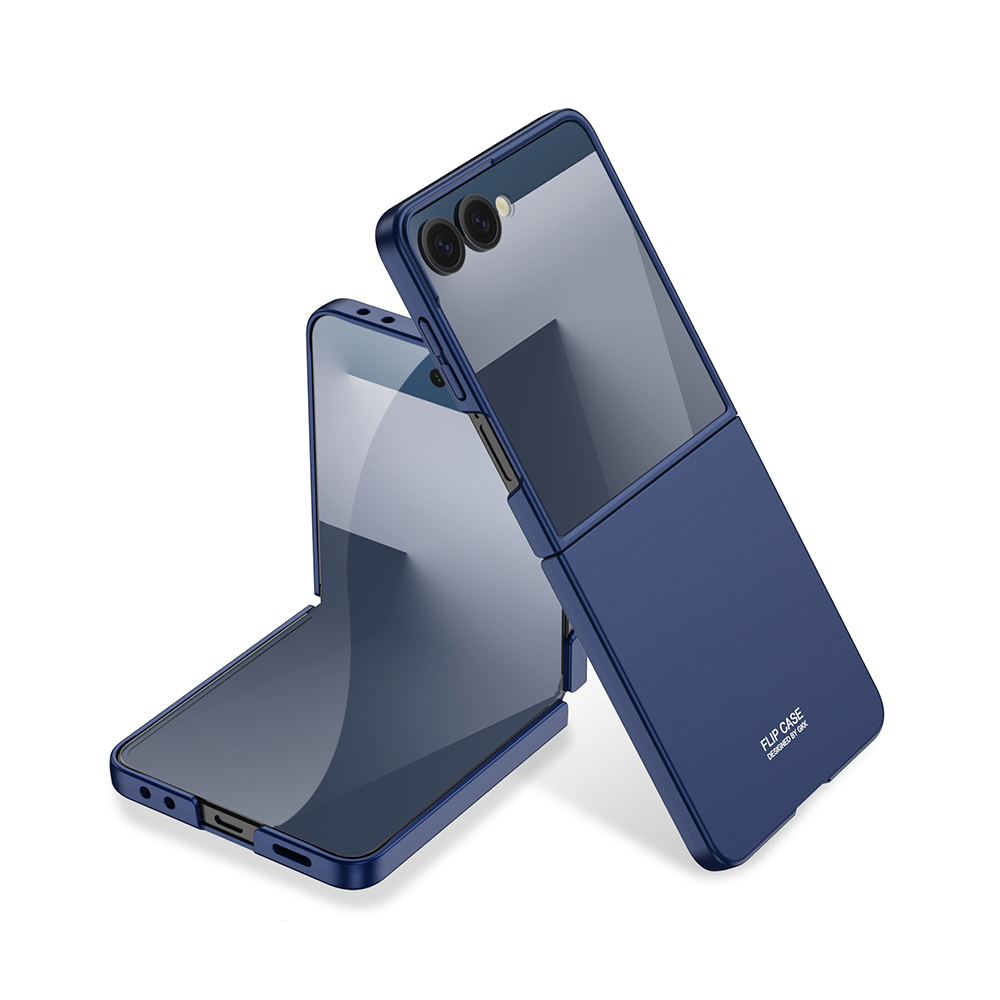 Galaxy Z Flip 7 Kılıf Zore Sert Kıpta Kapak - Lacivert