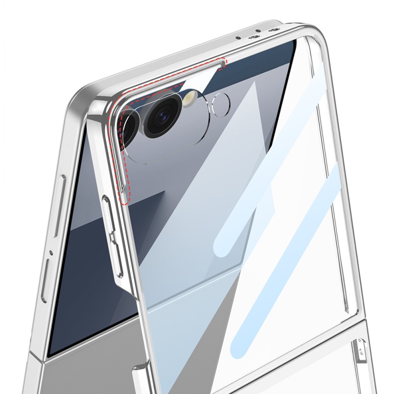 Galaxy Z Flip 7 M-safe Şarj Özellikli Zore Kıpta KPT-02 Standlı Kapak - 4