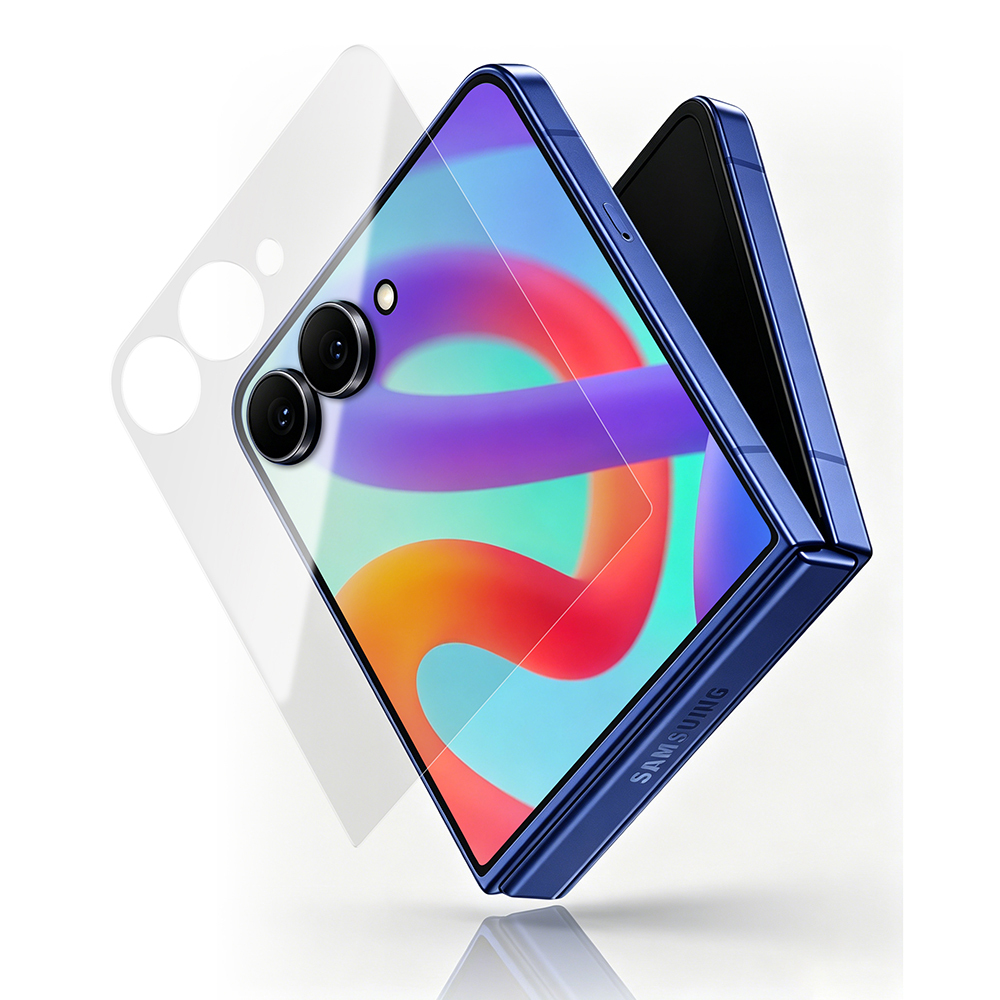 Galaxy Z Flip 7 Mohseven Sapphire Coating 2.5D HD Temperli Cam Ekran Koruyucu - Şeffaf