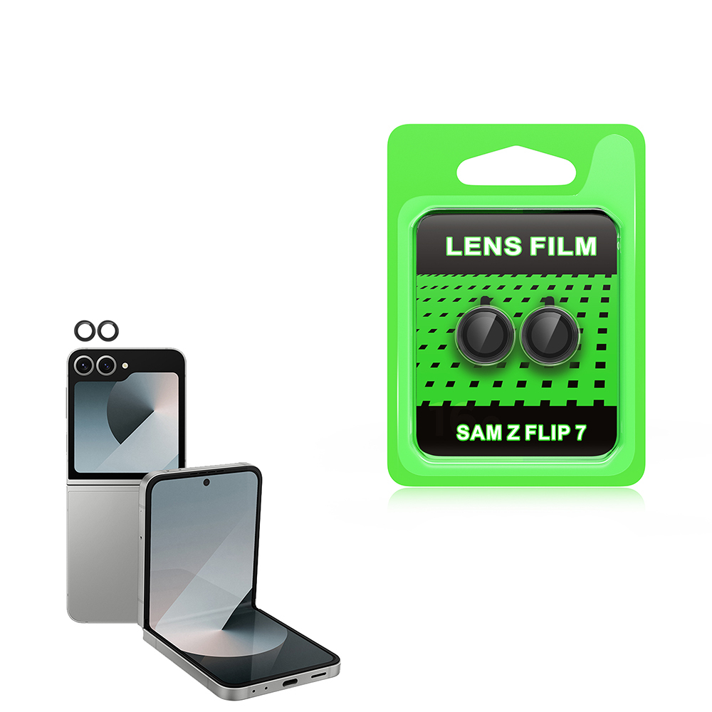 Galaxy Z Flip 7 Zore CL-07 Kamera Lens Koruyucu - Siyah