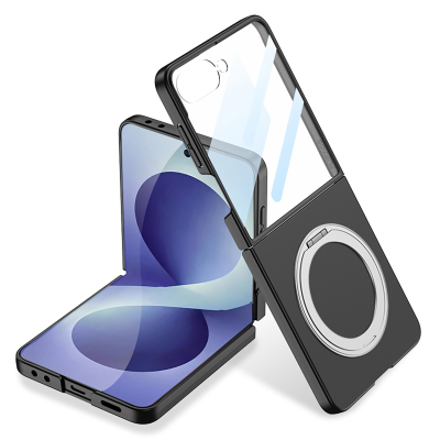 Galaxy Z Flip 8 Case M-safe Charging Feature, Zore Ring Holder, and Camera Protection. - GKK
