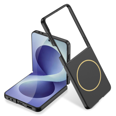 Galaxy Z Flip 8 Case Wireless Charging Zore Kıpta M-safe Cover - GKK