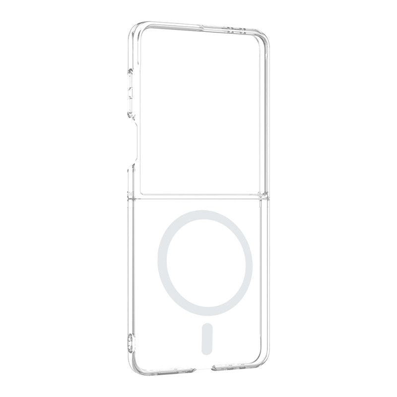 Galaxy Z Flip 8 Kamera Korumalı M-Safe Şarj Özellikli Şeffaf Zore London Sert PC Kapak - 2