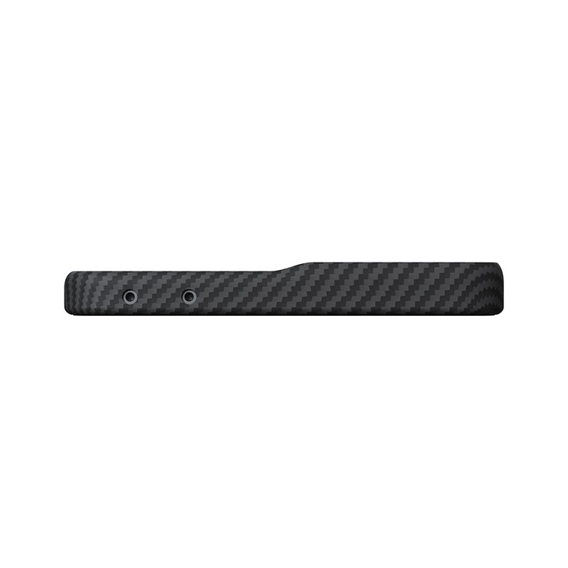 Galaxy Z Flip 8 Kılıf M-safe Şarj Özellikli 600D Aramid Karbon Fiber Pitaka Edge Serisi Black-Grey Twill Kapak - 6