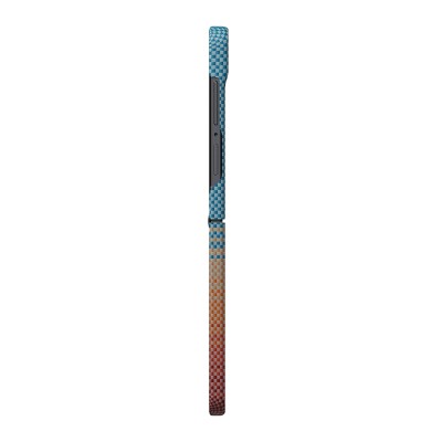 Galaxy Z Flip 8 Kılıf M-safe Şarj Özellikli Aramid Karbon Fiber Pitaka Sunset 2.0 California Dream Serisi Kapak - 3