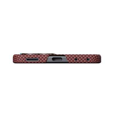 Galaxy Z Flip 8 Kılıf M-safe Şarj Özellikli Aramid Karbon Fiber Pitaka Sunset 2.0 California Dream Serisi Kapak - 5