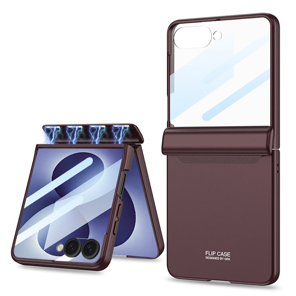 Galaxy Z Flip 8 Kılıf Zore M-Magnet Kılıf - Koyu Mor