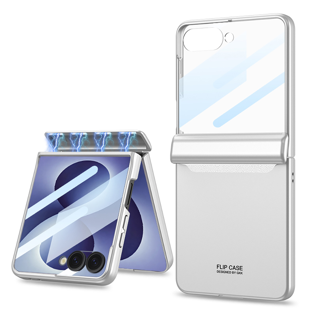 Galaxy Z Flip 8 Kılıf Zore M-Magnet Kılıf - Gümüş