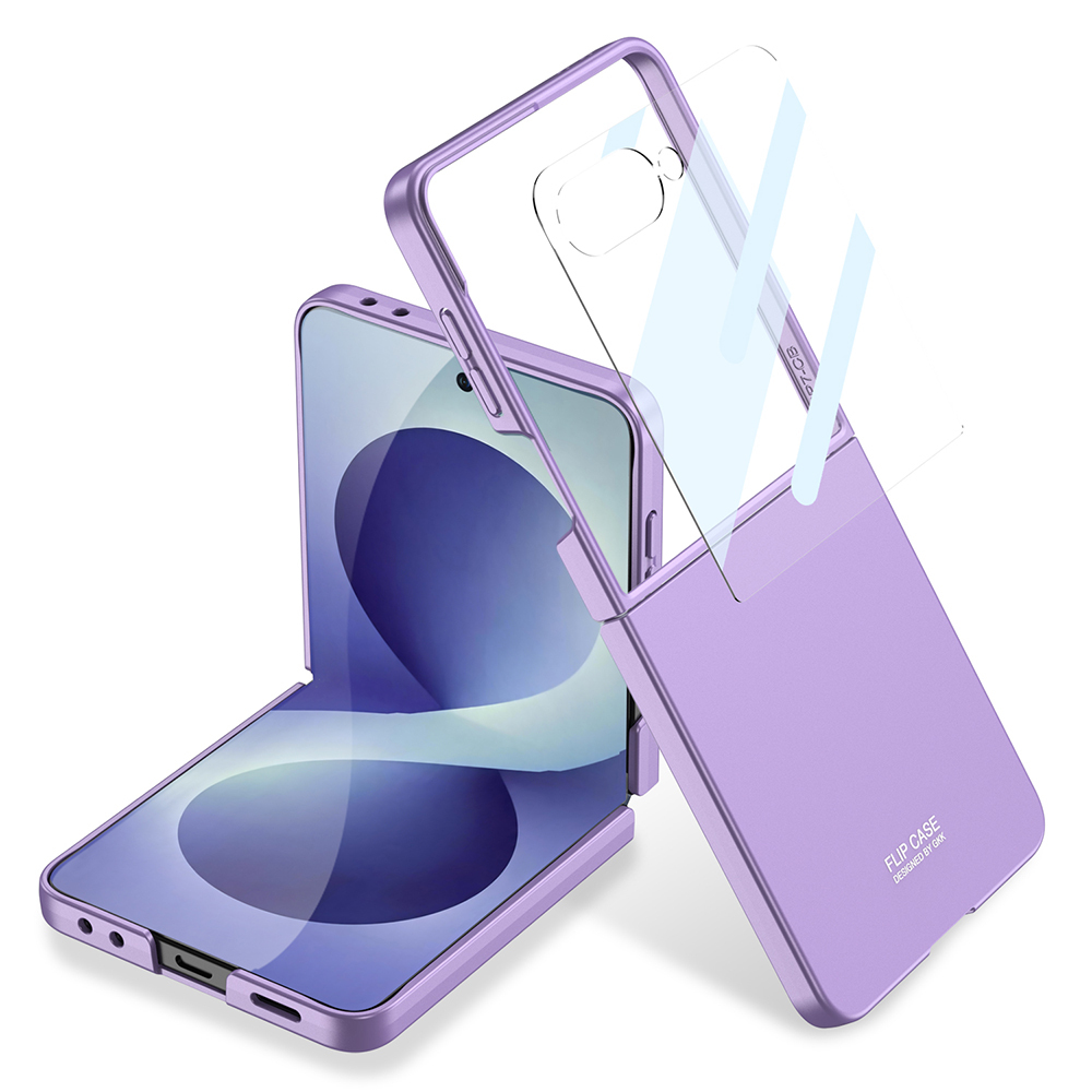 Galaxy Z Flip 8 Kılıf Zore Sert Kıpta Kapak - Mor