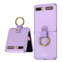Galaxy Z Flip Kılıf Zore Flip Ring Kıpta Kapak - GKK